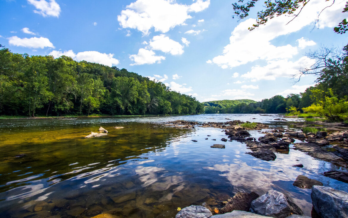 New River in Pembroke, Va by Alisa H Moody
